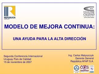 modelo de mejora continua una ayuda para la alta direcci n