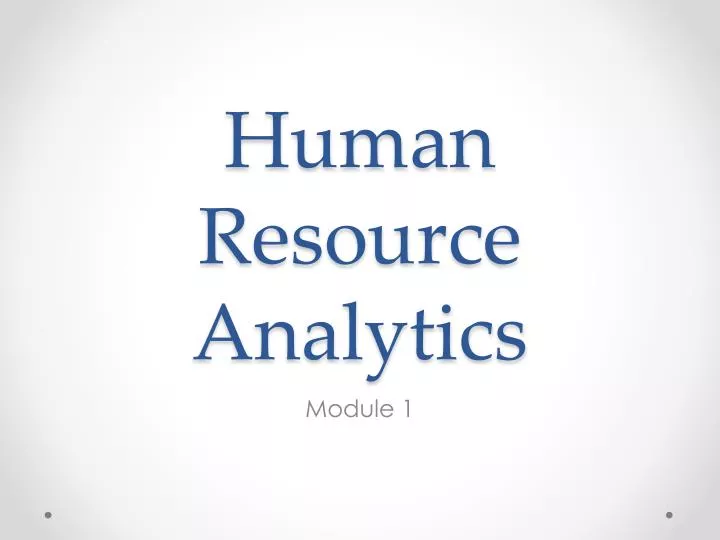 human resource analytics