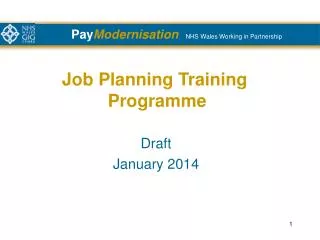 Job Planning Training Programme