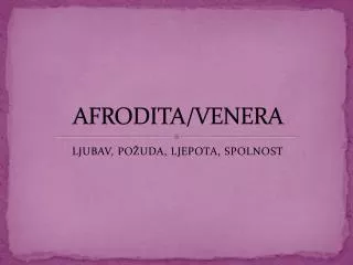 afrodita venera