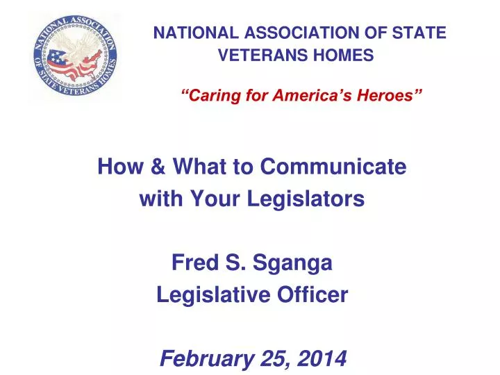 national association of state veterans homes caring for america s heroes
