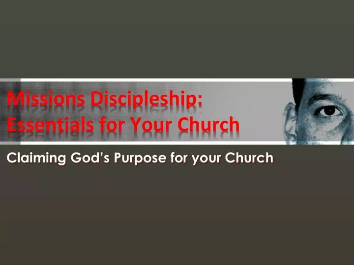 missions discipleship essentials for your church