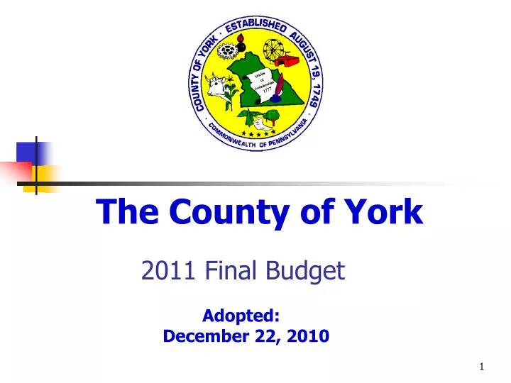 2011 final budget