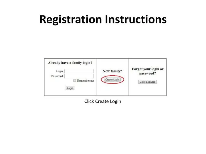 registration instructions