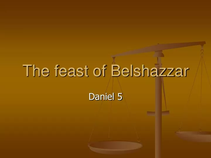 the feast of belshazzar