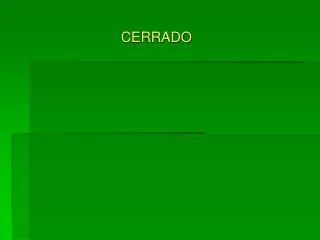 cerrado