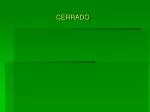 CERRADO - slide 1