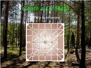 canto a la plata