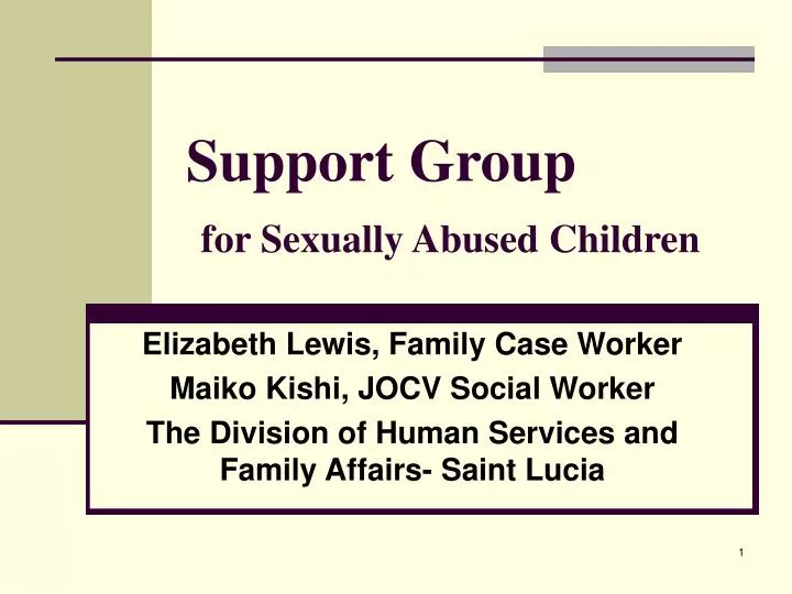 support group for sexually abused children