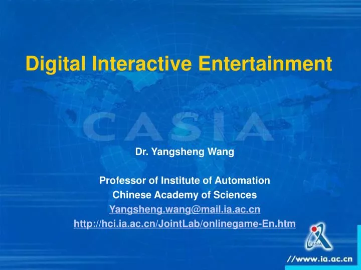 digital interactive entertainment