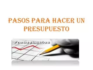 pasos para hacer un presupuesto