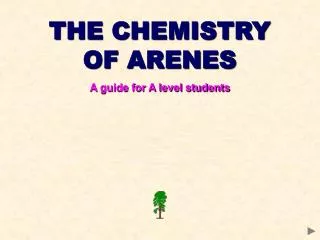 THE CHEMISTRY OF ARENES A guide for A level students