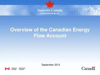 Overview of the Canadian Energy Flow Account