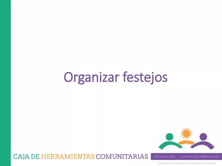 organizar festejos