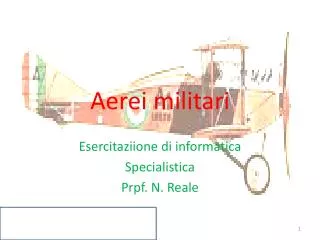 aerei militari