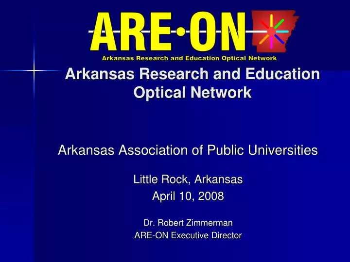 arkansas research and education optical network