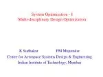 System Optimization - I Multi-disciplinary Design Optimization - slide 1
