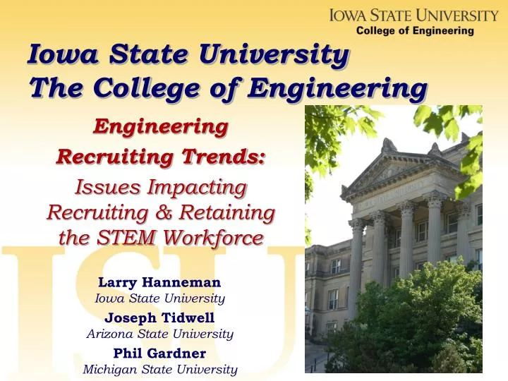iowa state university the college of engineering