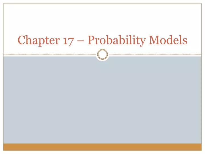 chapter 17 probability models
