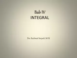 bab iv integral