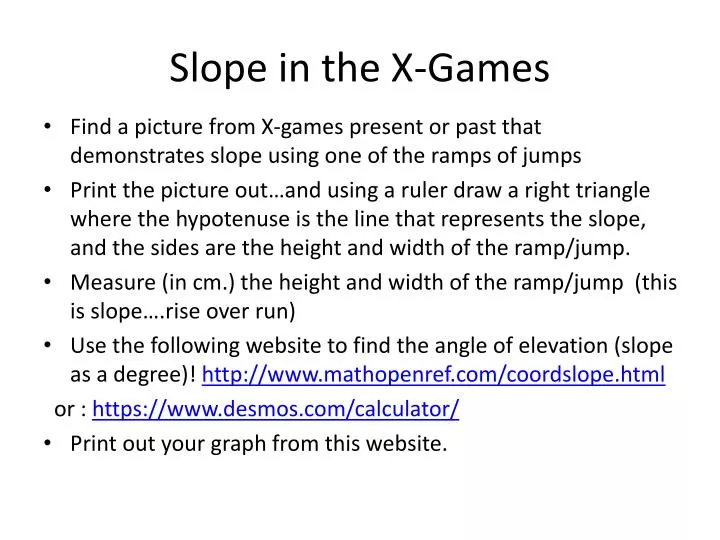 slope in the x games
