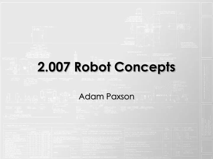 2 007 robot concepts