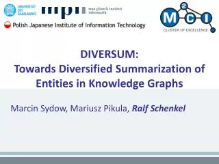DIVERSUM: Towards Diversified Summarization of Entities in Knowledge Graphs