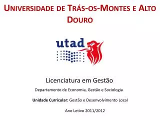 universidade de tr s os montes e alto douro