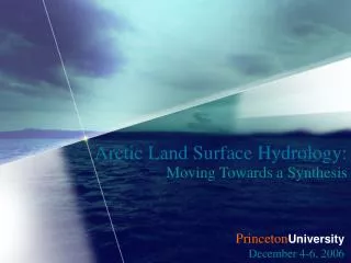 Arctic Land Surface Hydrology: