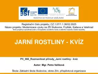 jarn rostliny kv z