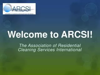 Welcome to ARCSI!