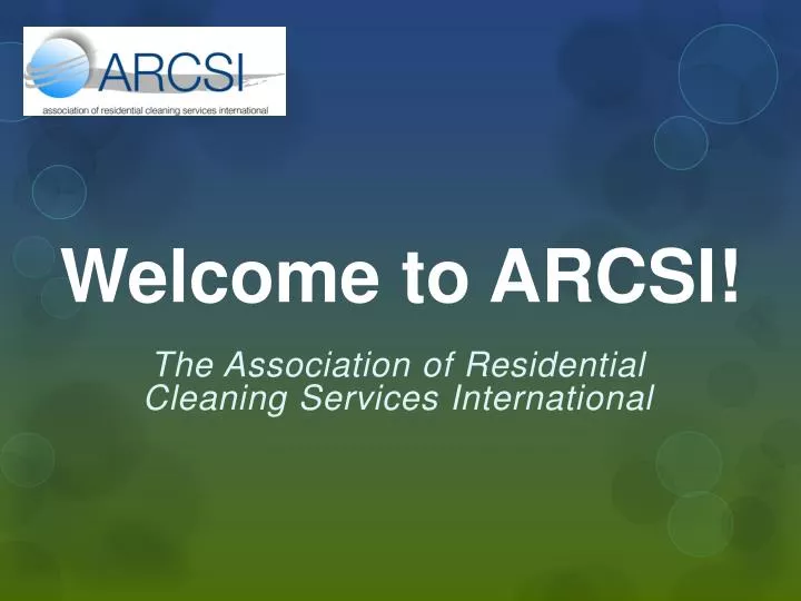 welcome to arcsi