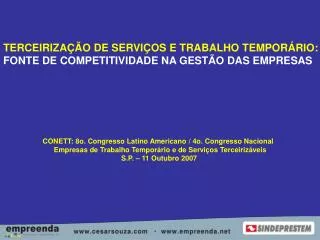 TERCEIRIZAÇÃO DE SERVIÇOS E TRABALHO TEMPORÁRIO: FONTE DE COMPETITIVIDADE NA GESTÃO DAS EMPRESAS