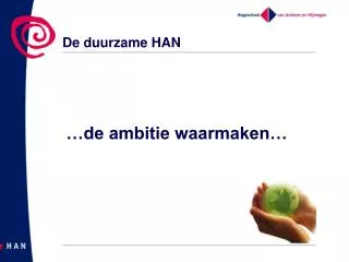 de ambitie waarmaken