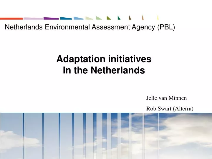 adaptation initiatives in the netherlands