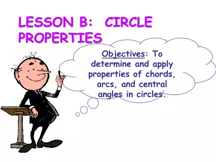 lesson b circle properties