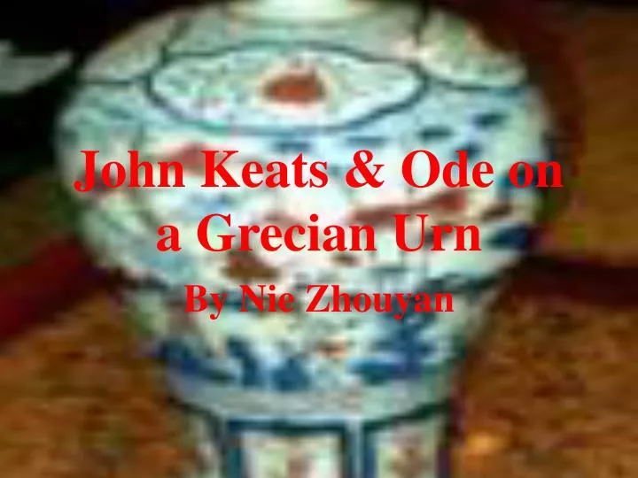 john keats ode on a grecian urn
