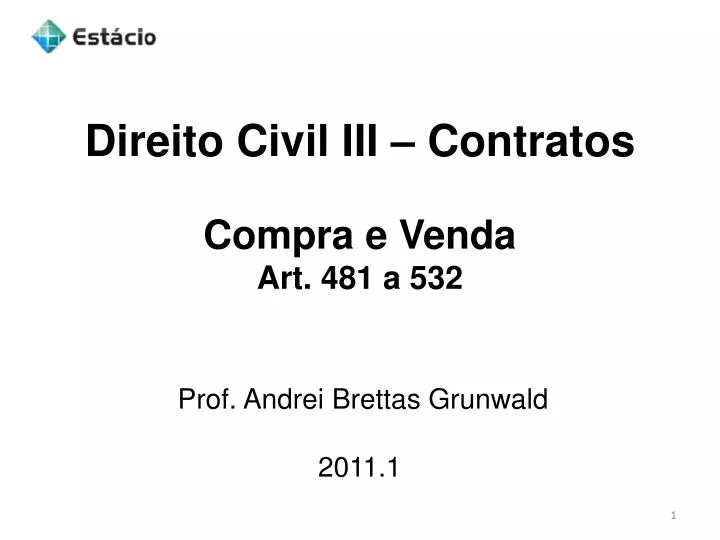 direito civil iii contratos