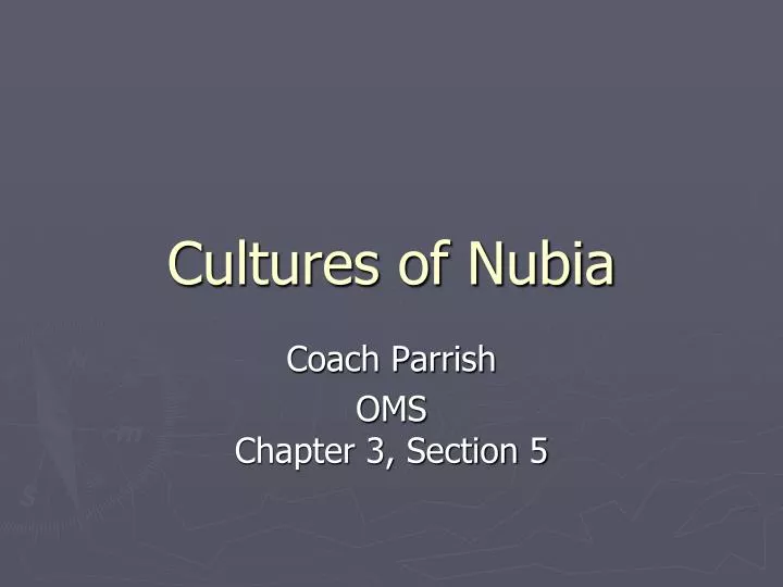 cultures of nubia