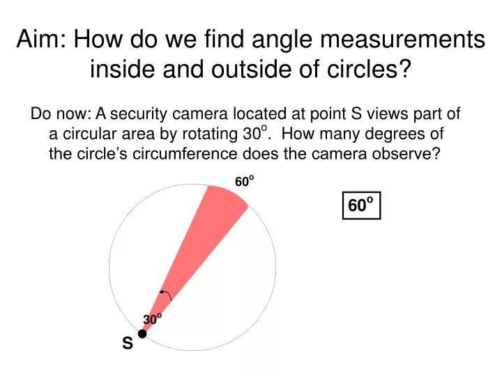 aim how do we find angle measurements inside and outside of circles