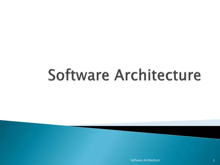 software architecture