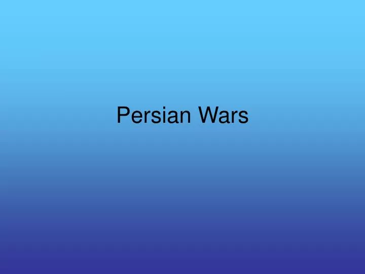 persian wars