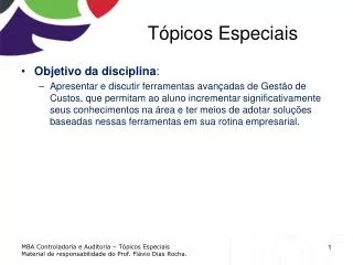 t picos especiais