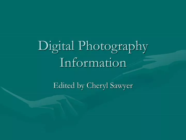 digital photography information