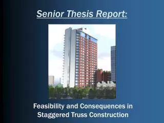 Senior Thesis Report: