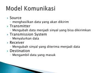 model komunikasi
