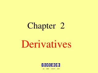 Chapter 2 Derivatives