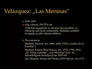 vel zquez las meninas