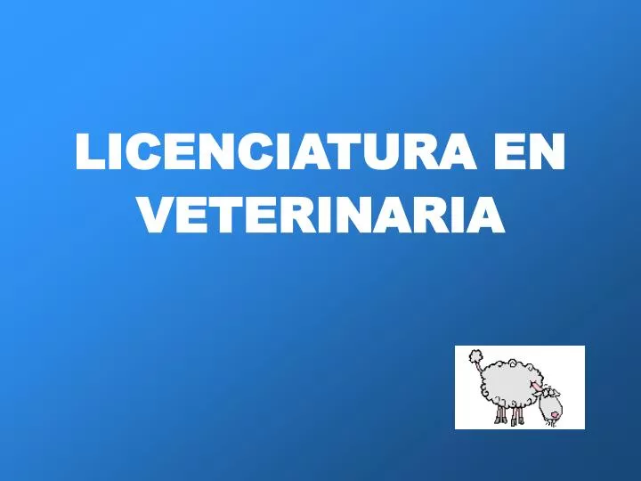 licenciatura en veterinaria