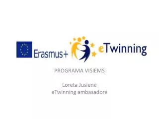 programa visiems loreta jusien etwinning ambasador